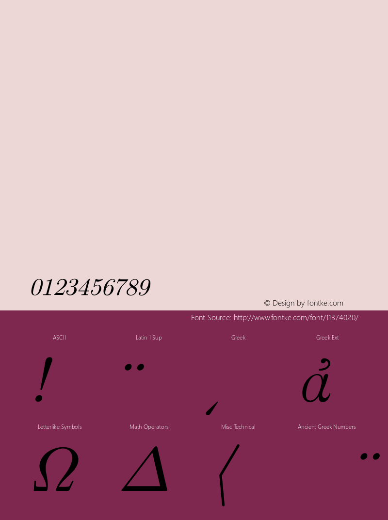 CM Roman Greek Italic Version 001.001图片样张