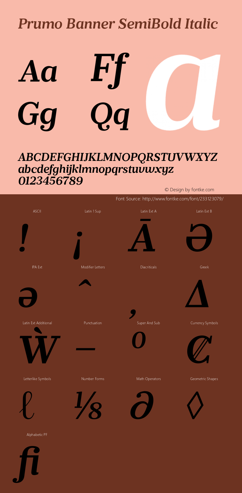 Prumo Banner SemiBold Italic Version 1.001;PS 001.001;hotconv 1.0.70;makeotf.lib2.5.58329图片样张