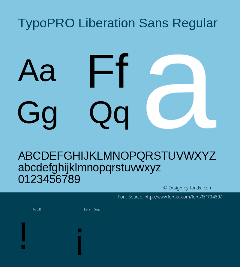 TypoPRO Liberation Sans Regular Version 2.00.1图片样张