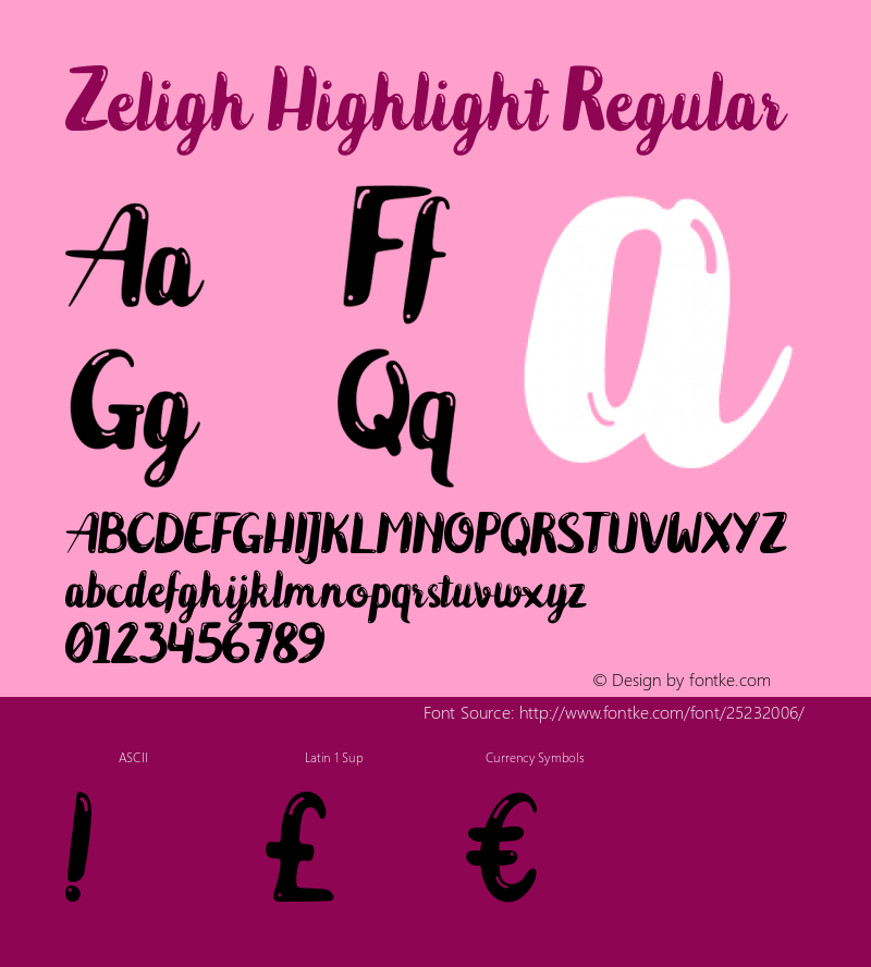 Zeligh Highlight Version 1.000图片样张