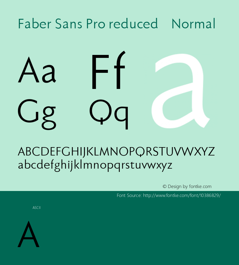 Faber Sans Pro reduced 55 Normal Version 4.013图片样张