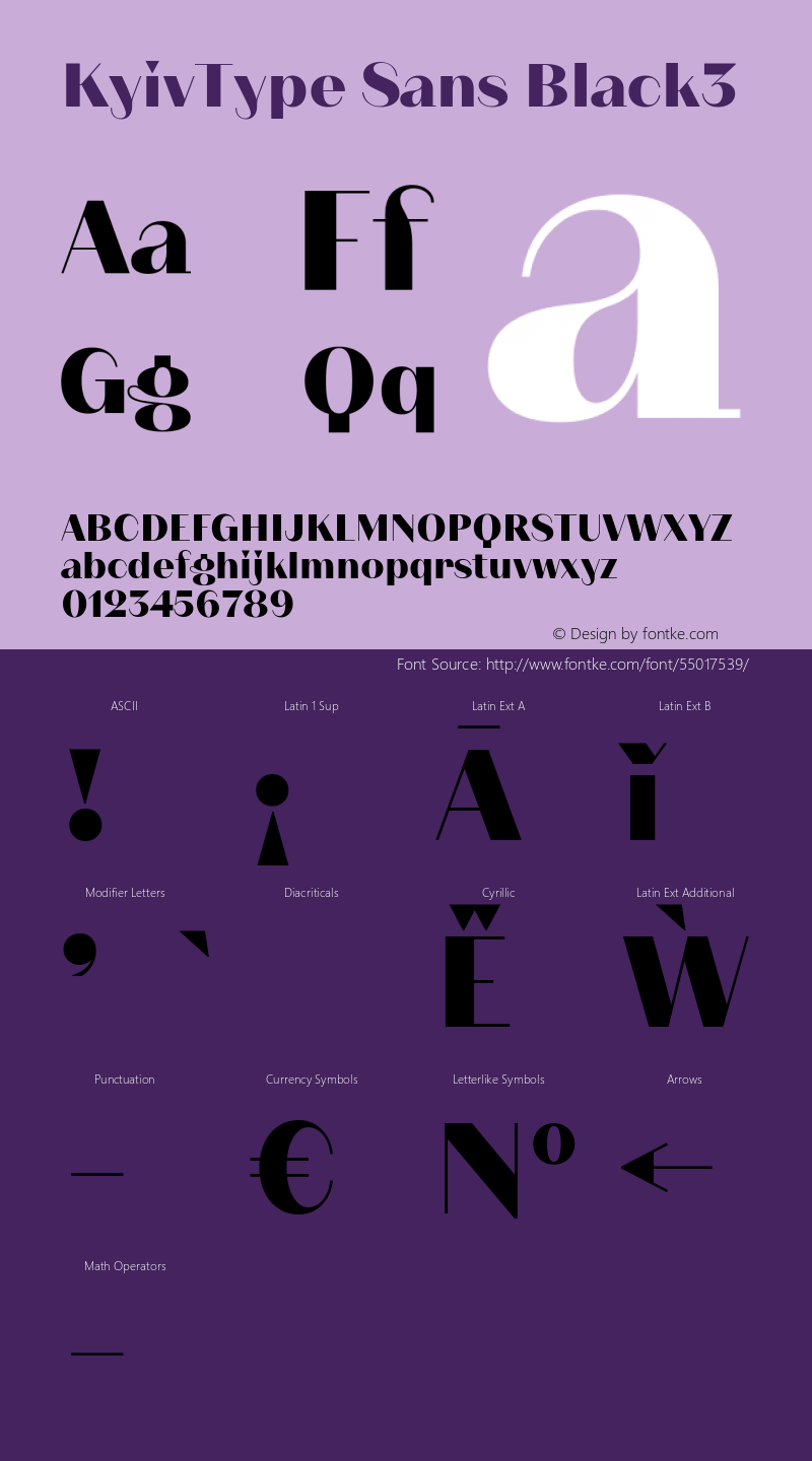 KyivType Sans Black3 Version 1.002图片样张