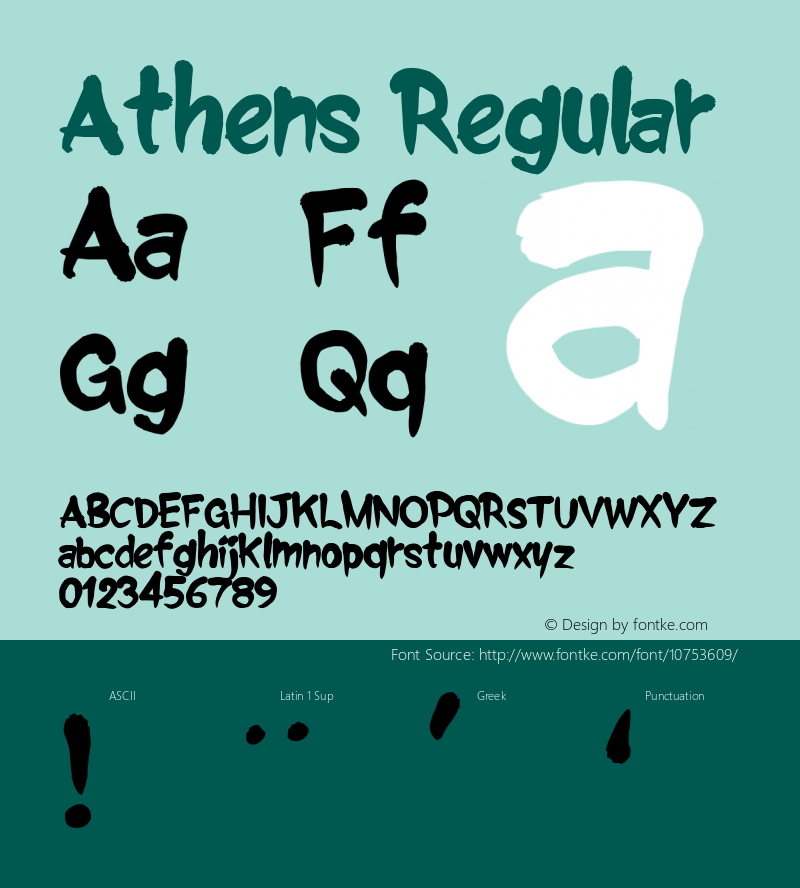 Athens Regular Version 0.000图片样张