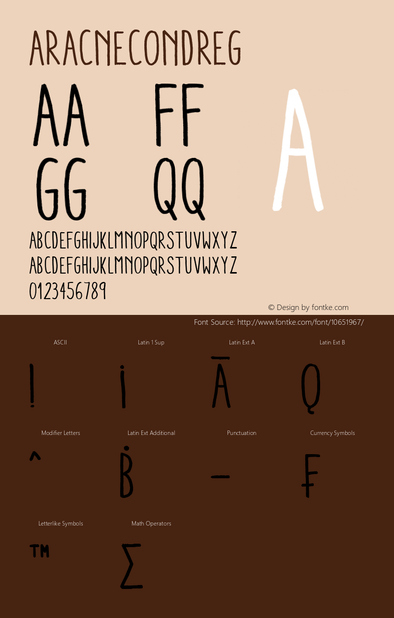 AracneCondReg ☞ Version 1.001;com.myfonts.easy.antipixel.aracne-condensed.regular.wfkit2.version.4h3U图片样张