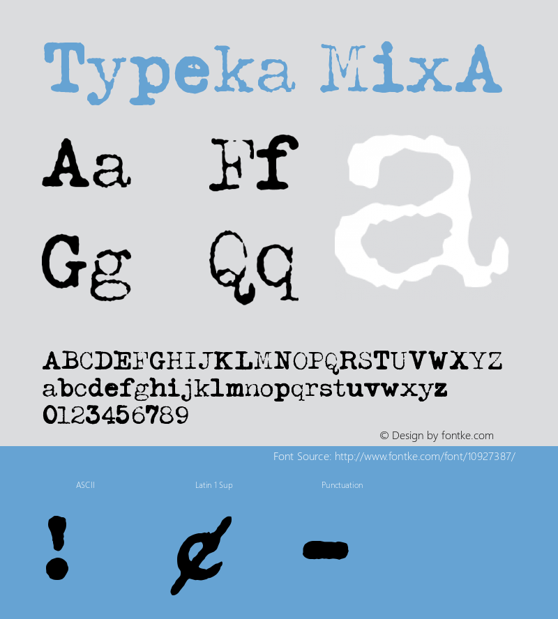 Typeka MixA Version 1.000图片样张