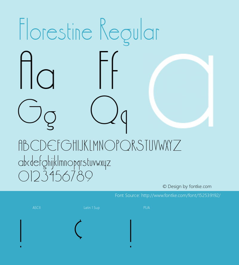 Florestine Version 1.00;February 23, 2021;FontCreator 13.0.0.2683 64-bit图片样张