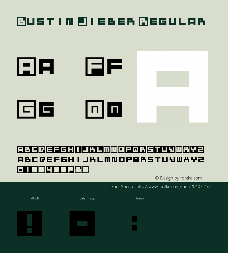 Bustin Jieber Version 1.00 March 7, 2014, initial release图片样张