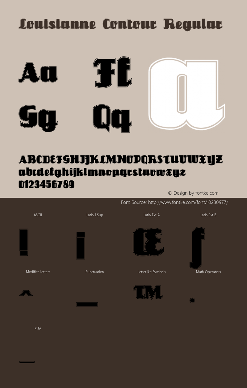 Louisianne Contour Regular 1.0图片样张