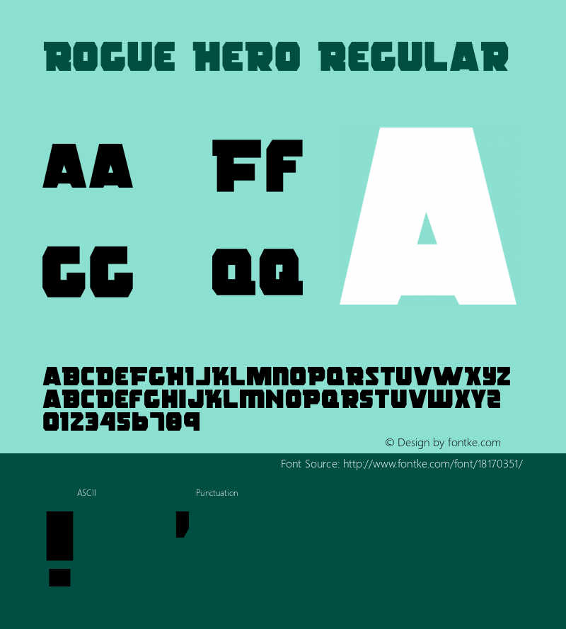 Rogue Hero Regular 1图片样张