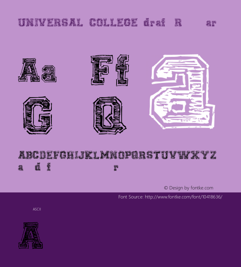 UNIVERSAL-COLLEGE-draft Regular Version 1.00 November 12, 2011, initial release图片样张