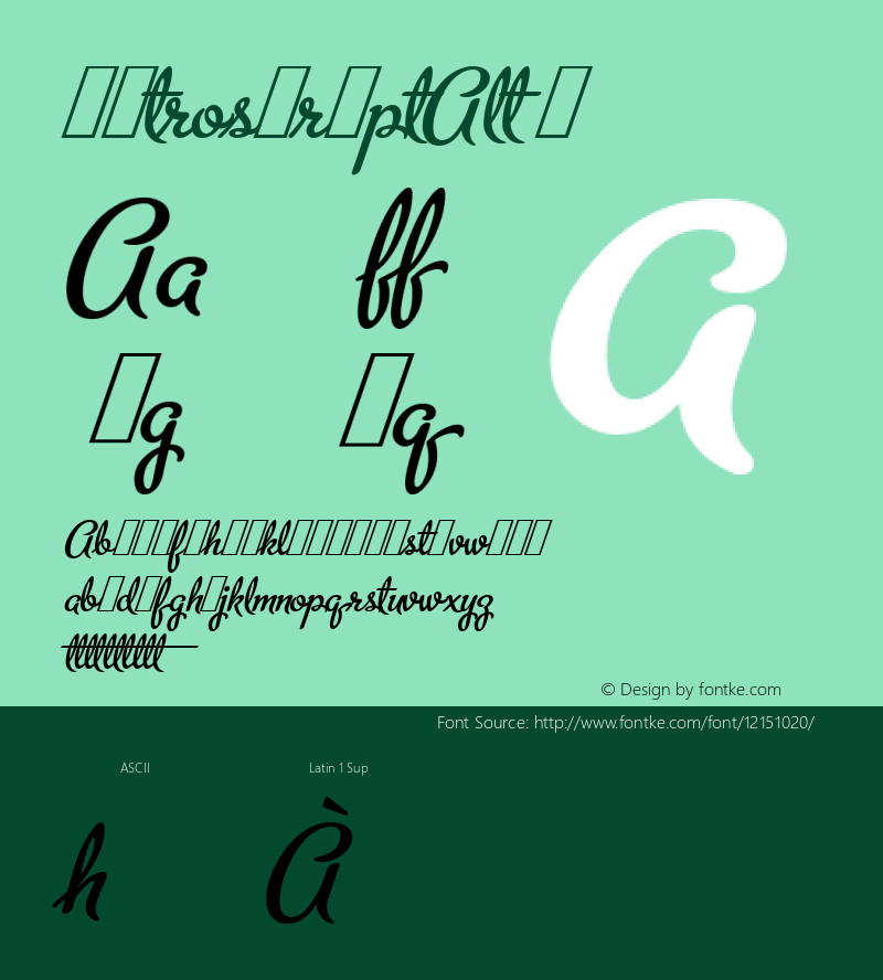 MetroScriptAlt ☞ 1.000;com.myfonts.easy.alphabetsoup.metroscript.alt.wfkit2.version.32hH图片样张