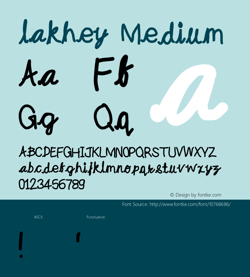 lakhey Medium Version 1.0图片样张