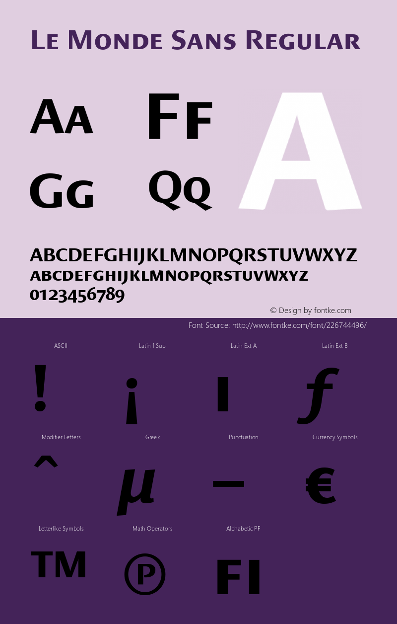 Le Monde Sans Bold SC 001.000图片样张