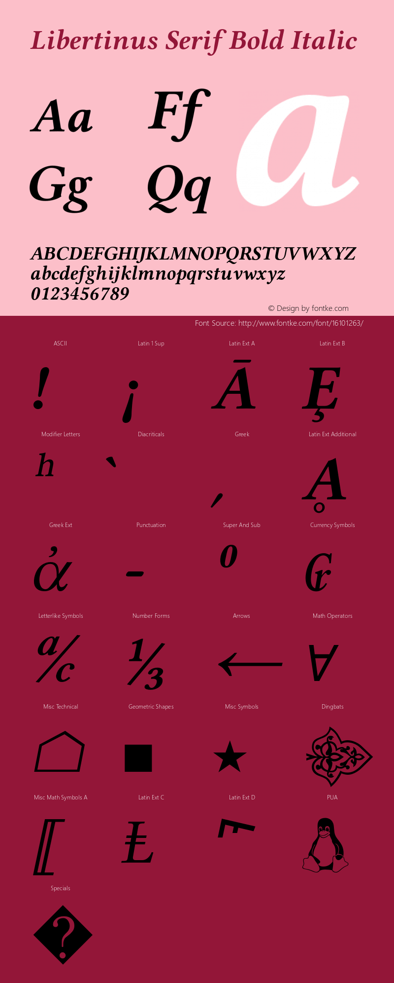 Libertinus Serif Bold Italic Version 6.1图片样张