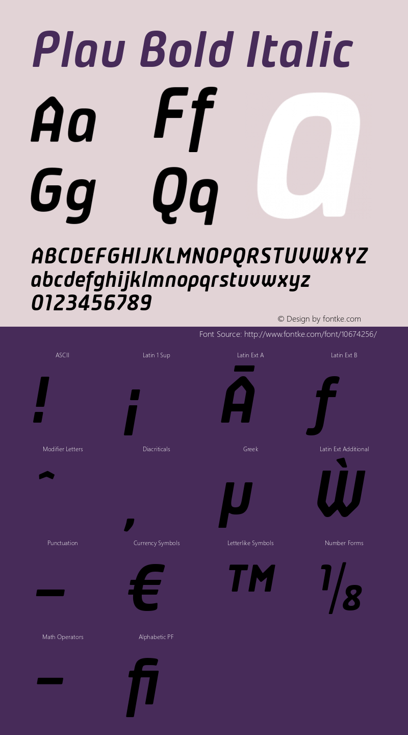 Plau Bold Italic Version 2.001;PS 002.001;hotconv 1.0.70;makeotf.lib2.5.58329; ttfautohint (v0.92) -l 8 -r 50 -G 200 -x 14 -w 