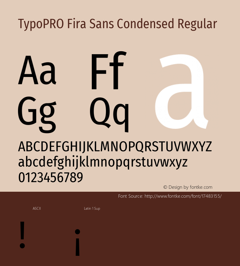 TypoPRO Fira Sans Condensed Regular Version 4.202;PS 004.202;hotconv 1.0.88;makeotf.lib2.5.64775图片样张