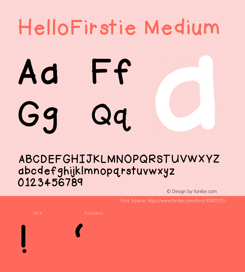 HelloFirstie Medium Version 001.000图片样张