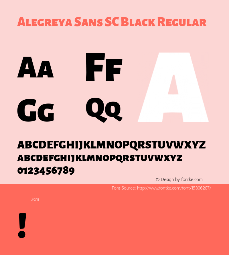 Alegreya Sans SC Black Regular Version 1.000;PS 001.000;hotconv 1.0.70;makeotf.lib2.5.58329 DEVELOPMENT; ttfautohint (v1.4.1)图片样张