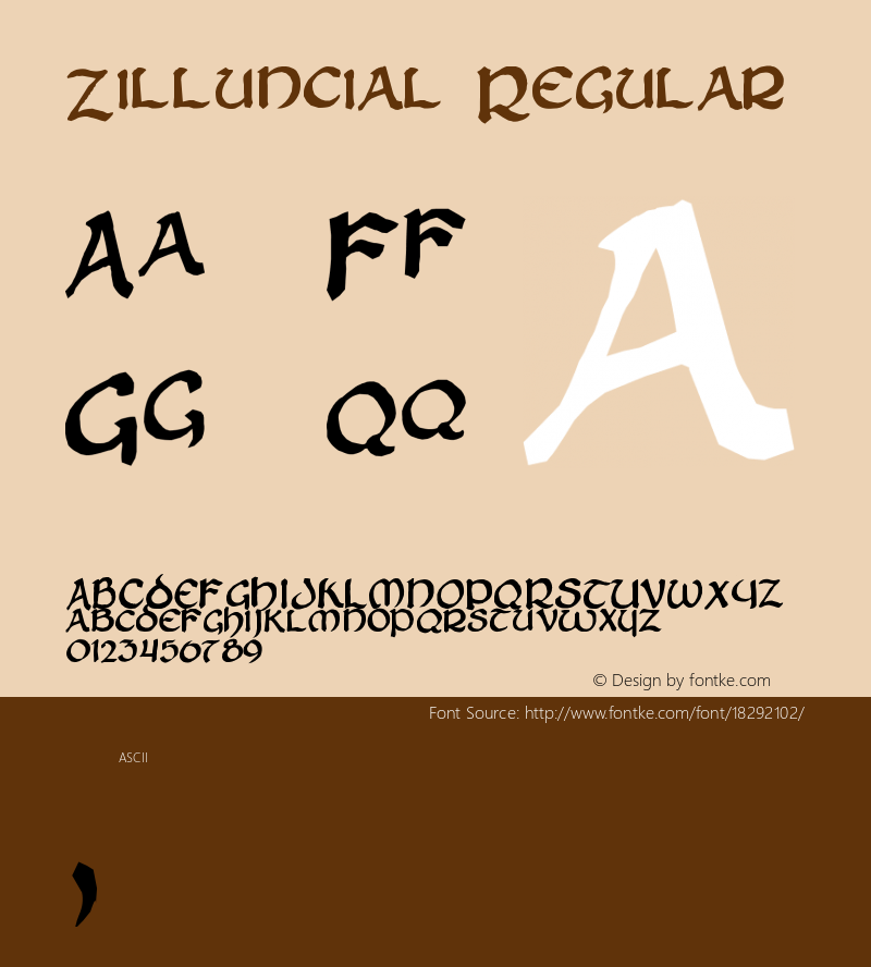 Zilluncial Regular Version 1.00图片样张