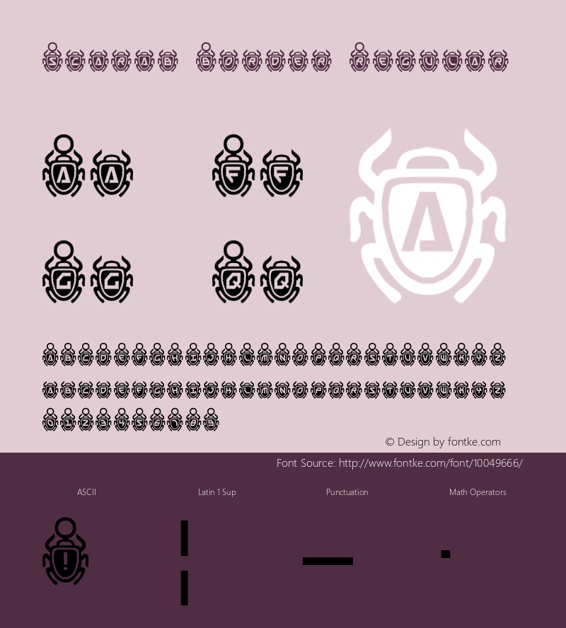 Scarab Border Regular 1图片样张