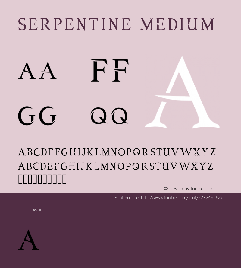 SERPENTINE Version 001.000图片样张