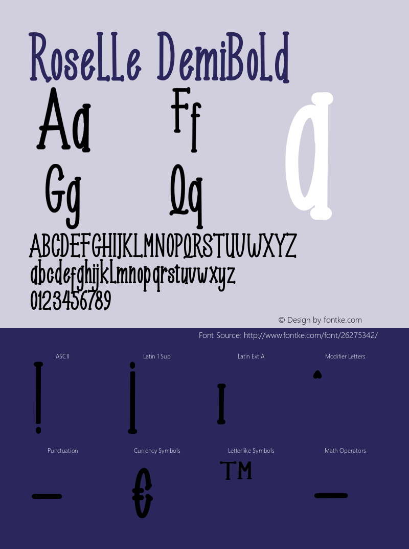 Roselle-DemiBold 1.000图片样张