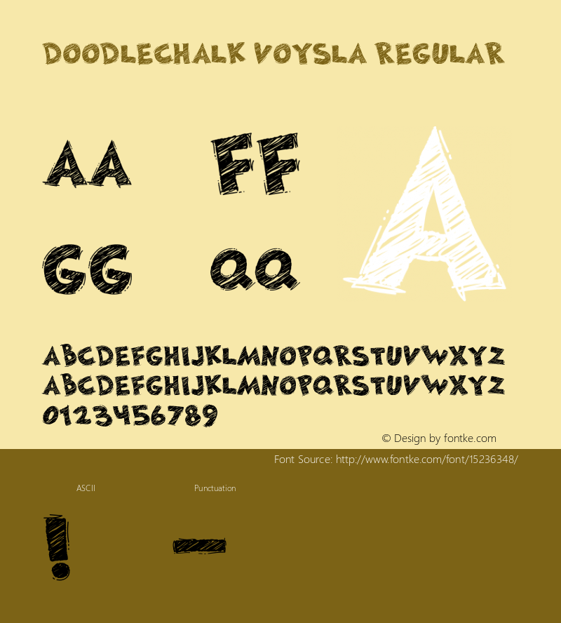 DoodleChalk Voysla Regular Version 1.000图片样张