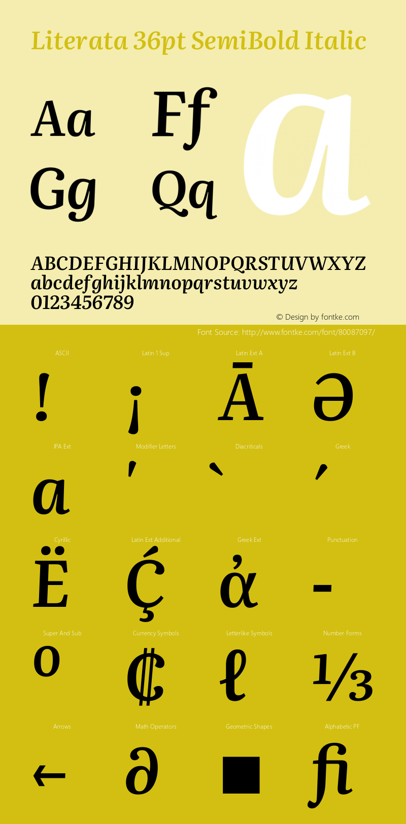 Literata 36pt SemiBold Italic Version 3.002图片样张