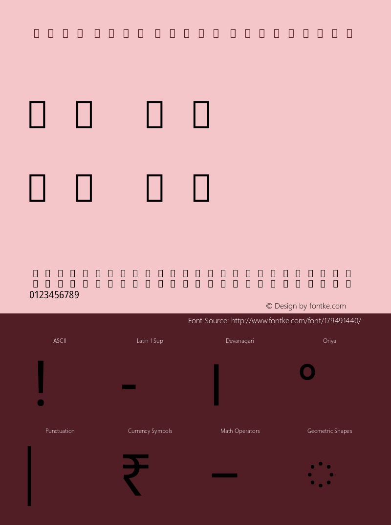 Noto Sans Oriya Condensed Version 2.000图片样张