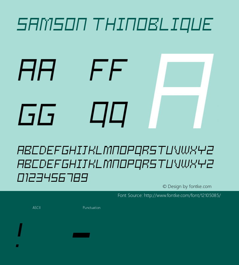 Samson ThinOblique Version 2.00图片样张