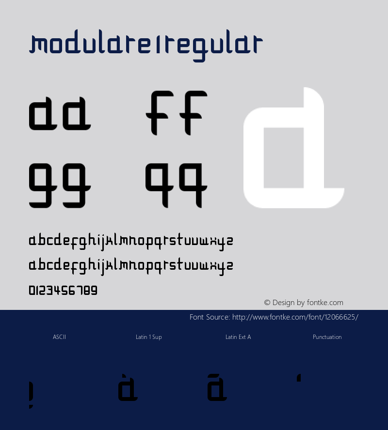 Modulare 1 Regular Version 1.0图片样张