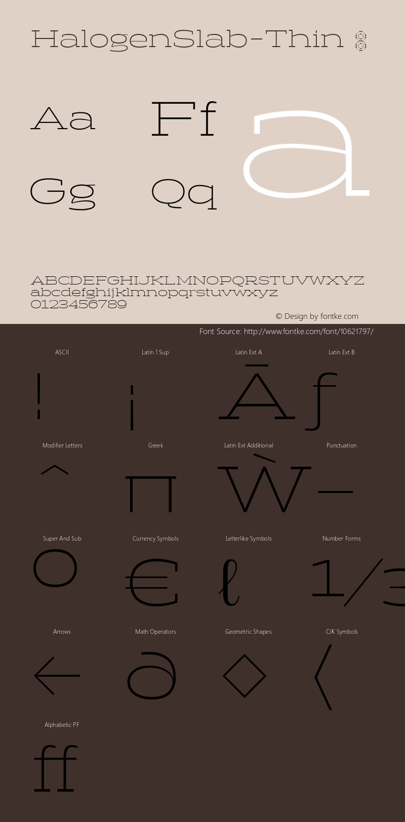 HalogenSlab-Thin ☞ Version 001.000;com.myfonts.easy.positype.halogen-slab.thin.wfkit2.version.4gyS图片样张