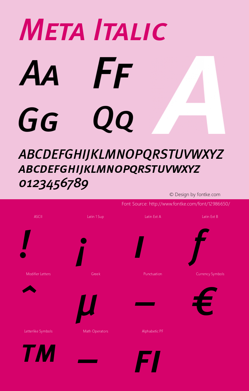 Meta Italic 004.301图片样张