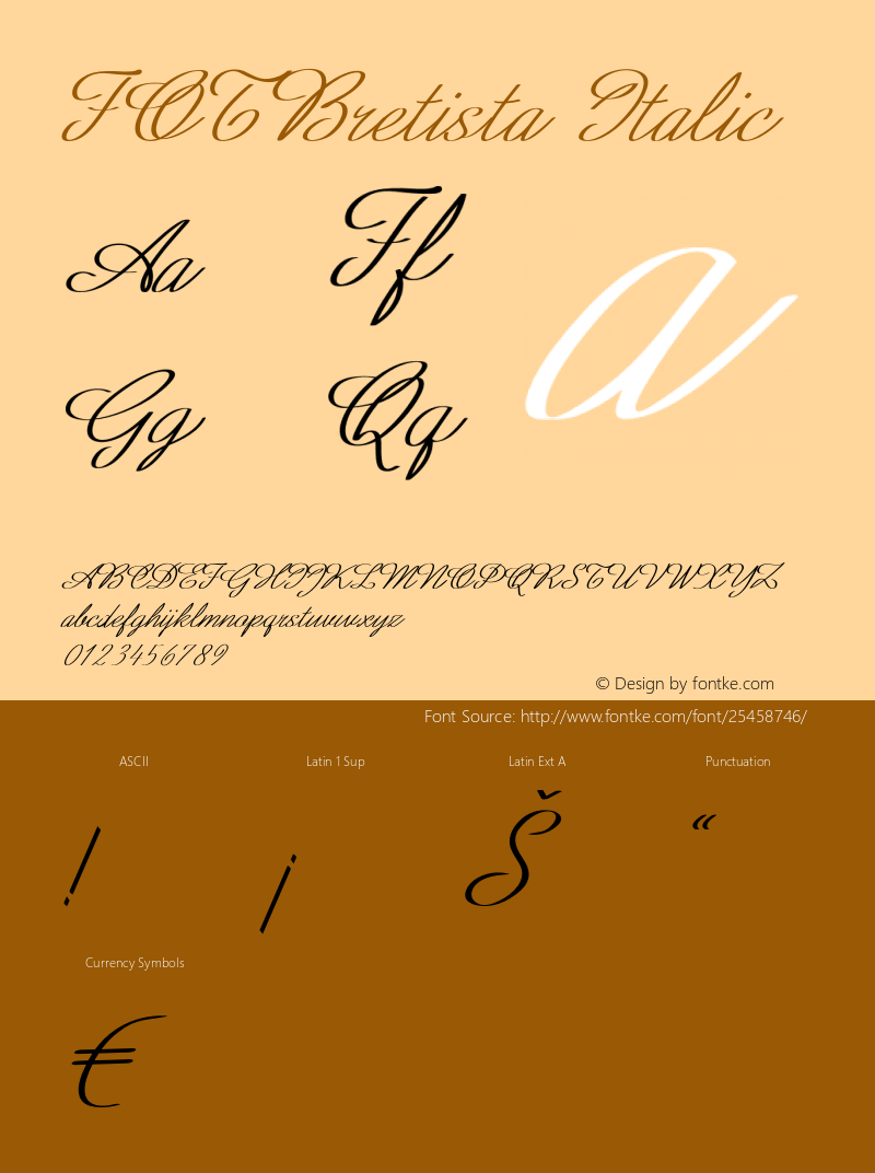 FOTBretista-Italic Version 1.000图片样张