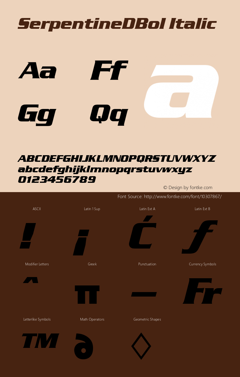 SerpentineDBol Italic Version 001.005图片样张
