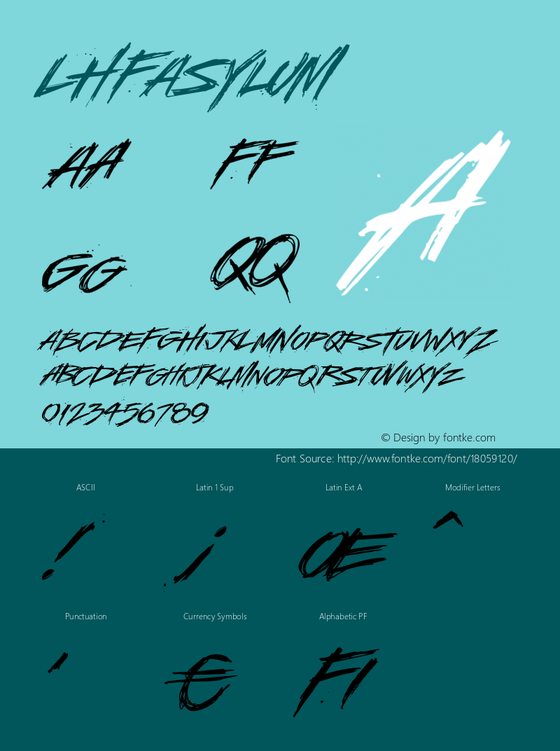 LHFAsylum ☞ (1.3) #License#;com.myfonts.easy.letterheadfonts.lhf-asylum.regular.wfkit2.version.4m8d图片样张