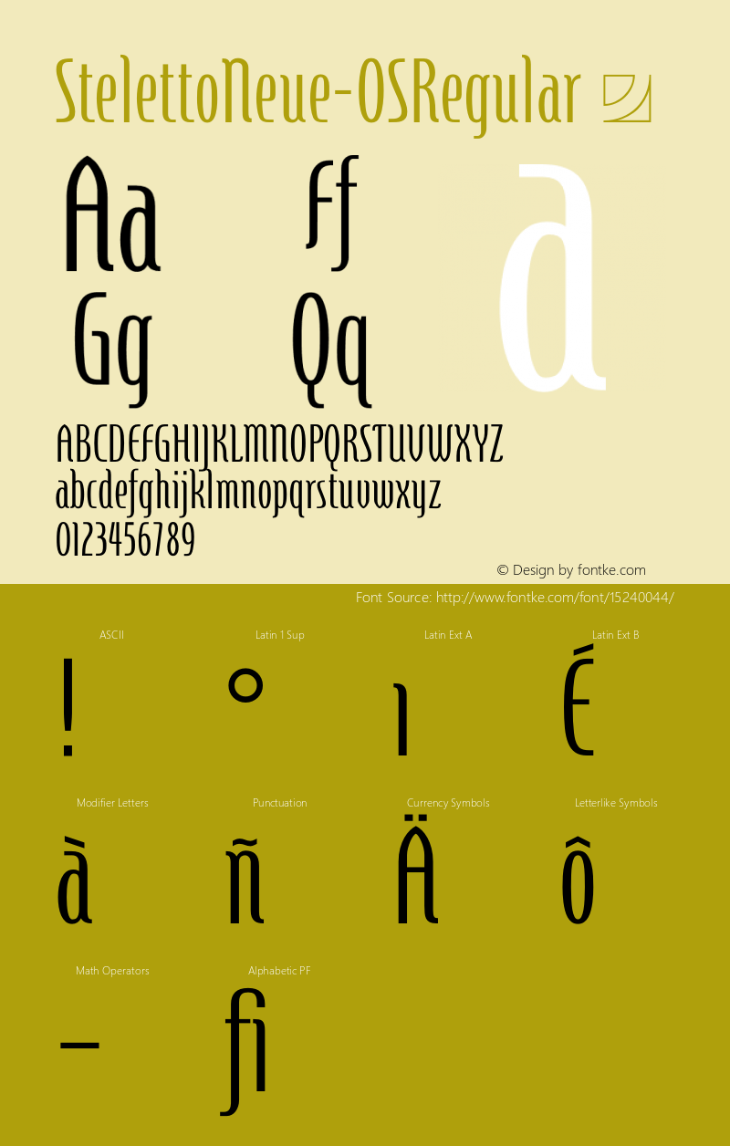 StelettoNeue-OSRegular ☞ Version 1.002;com.myfonts.easy.jonahfonts.steletto-neue.oldstyle-regular.wfkit2.version.4oLa图片样张