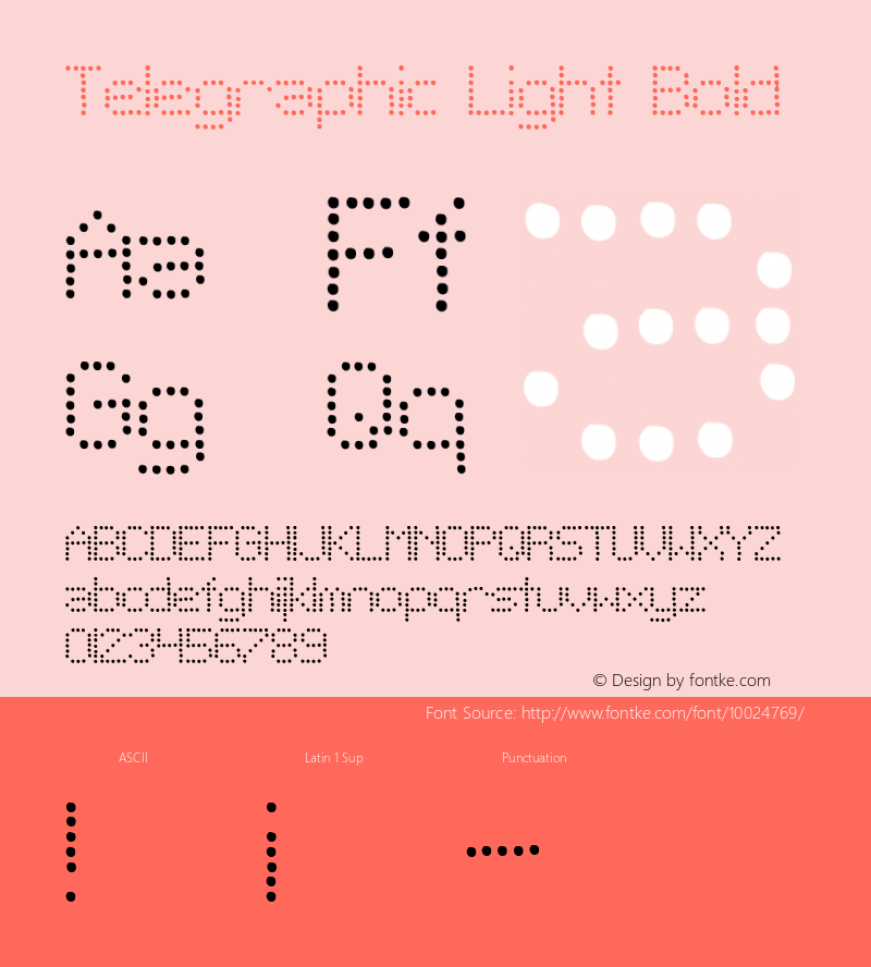 Telegraphic Light Bold 1.0图片样张