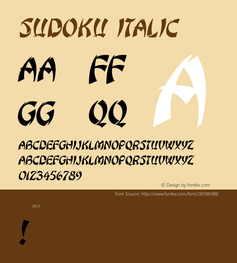 Sudoku Italic Version 1.000图片样张