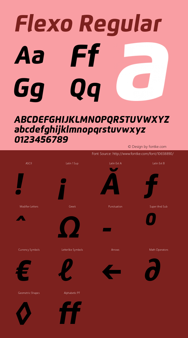 Flexo Regular Version 1.07          UltraPrecision Font;com.myfonts.easy.durotype.flexo.heavy-italic.wfkit2.version.3RYr图片样张