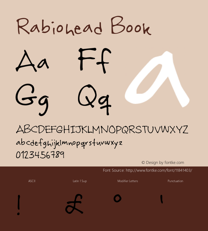 Rabiohead Book Version 1, 2005图片样张