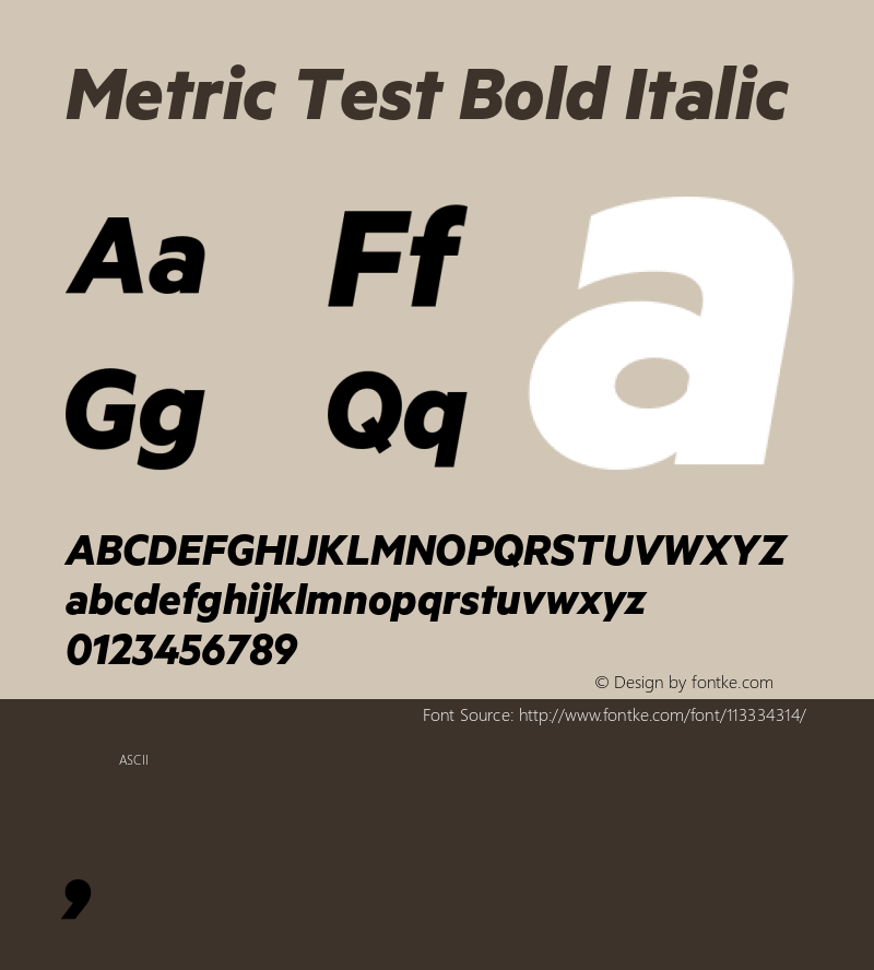 Metric-BoldItalicTest Version 1.001;PS 001.001;hotconv 1.0.57;makeotf.lib2.0.21895;0图片样张