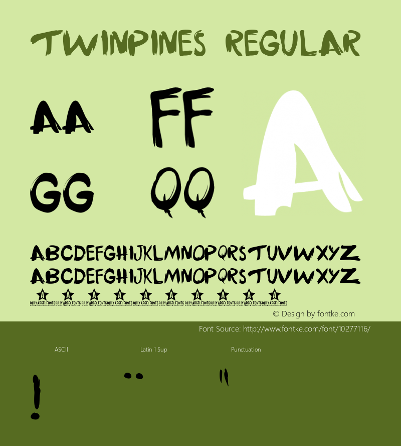 TWINPINES Regular Version 1.000图片样张