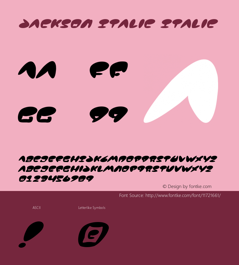 Jackson Italic Italic Version 2图片样张