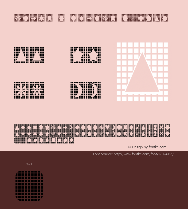 Grids n Things Normal 1.0 - February 2005 - freeware font图片样张