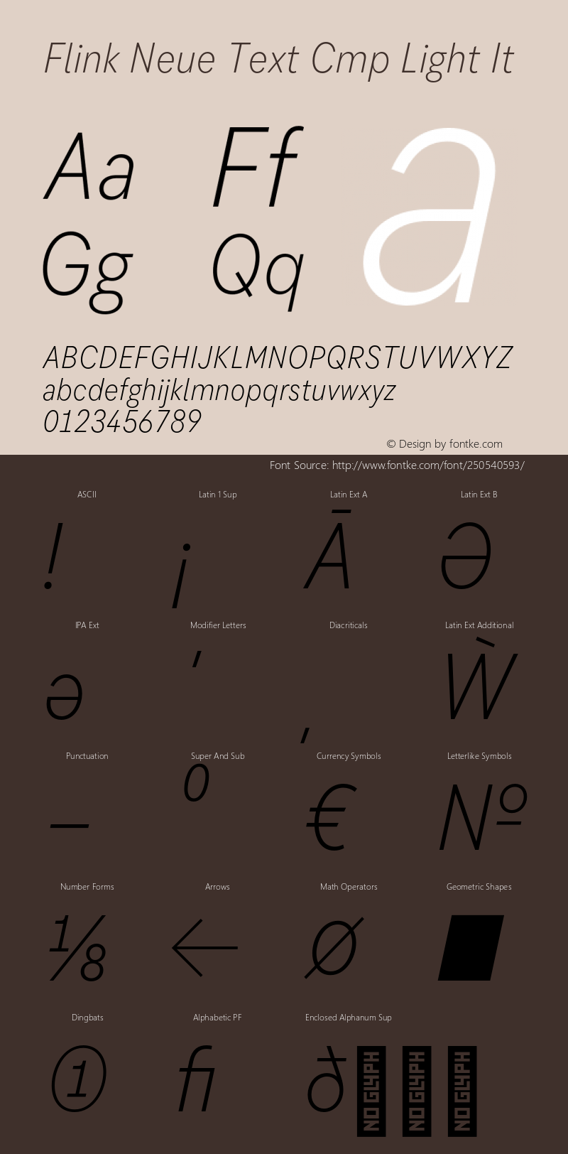 Flink Neue Text Cmp Light It Version 2.100;Glyphs 3.1.2 (3150)图片样张