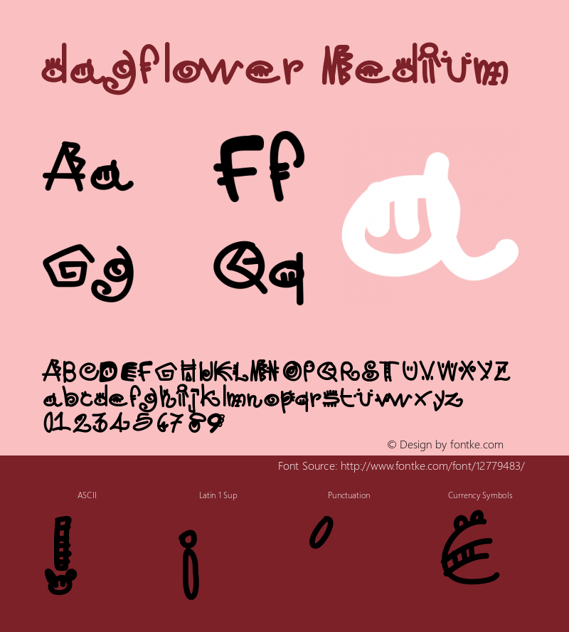 dagflower Medium Version 001.000图片样张