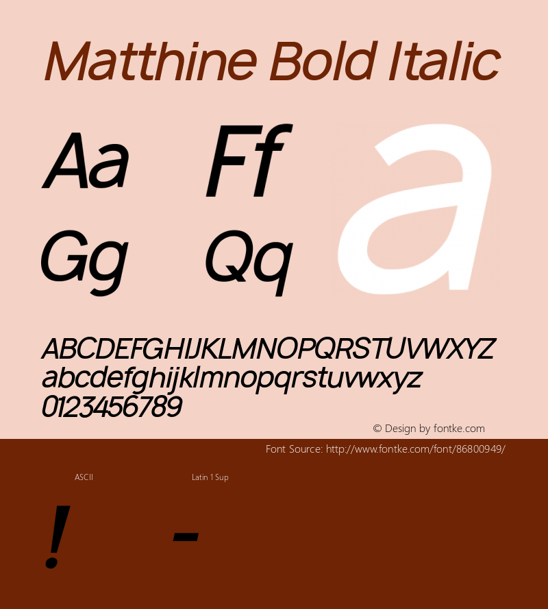 Matthine Bold Italic Version 0.00;December 9, 2020;FontCreator 12.0.0.2525 64-bit图片样张