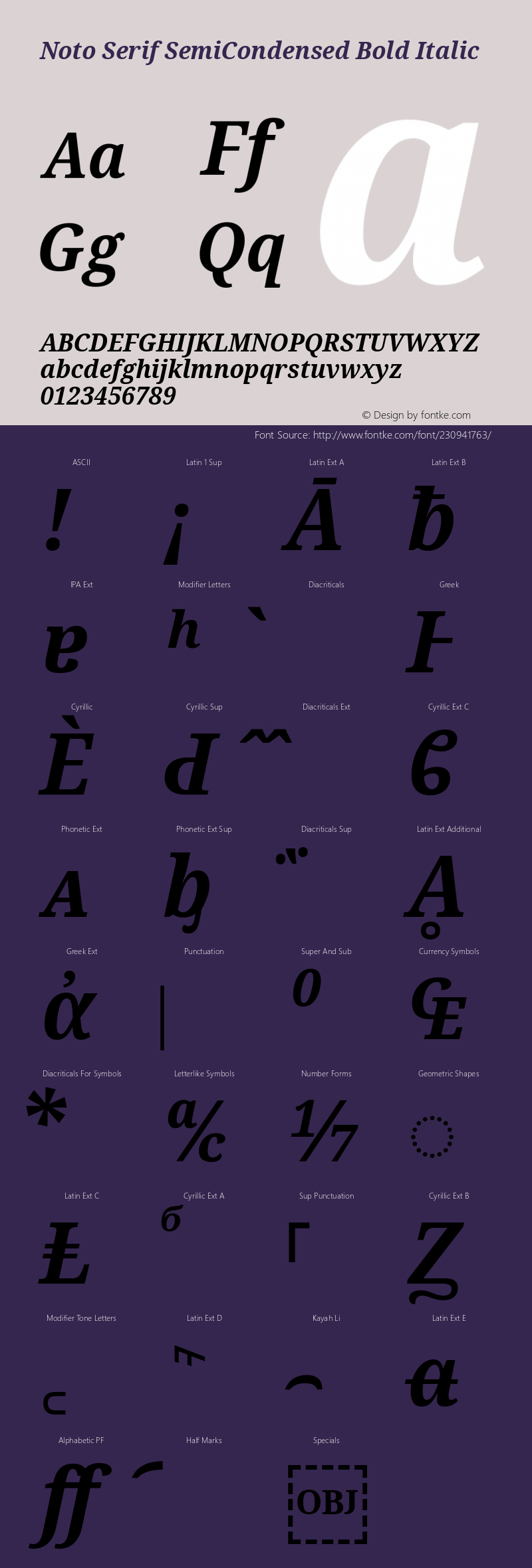 Noto Serif SemiCondensed Bold Italic Version 2.007; ttfautohint (v1.8) -l 8 -r 50 -G 200 -x 14 -D latn -f none -a qsq -X 