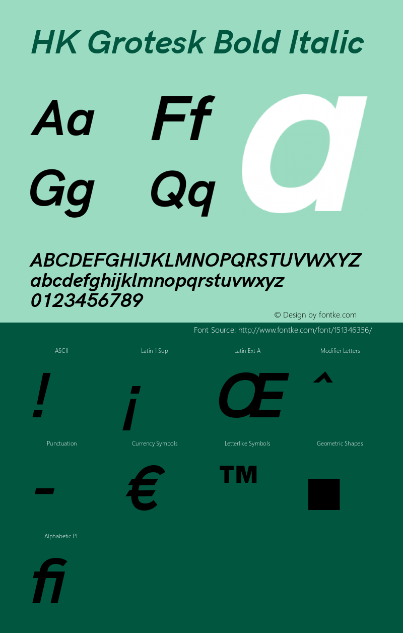 HK Grotesk Bold Italic Version 2.022;PS 002.022;hotconv 1.0.88;makeotf.lib2.5.64775图片样张